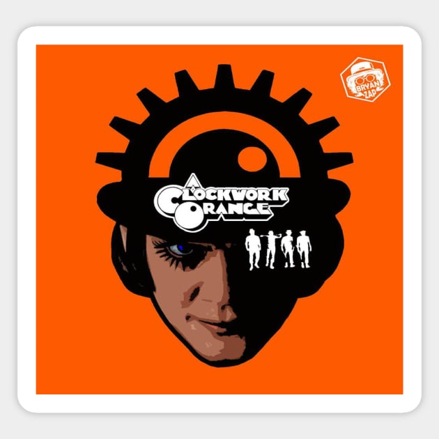 Clockwork Orange Sticker by bryanzapp